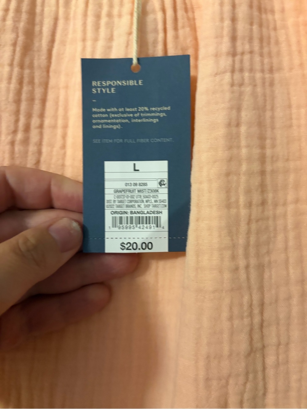 Universal Thread Peach Spaghetti-Strap Midi Dress - Picture 3 of 3